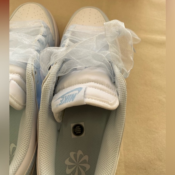 NwT Nike Dunk Low Next Nature White and Light Blue Tint  Casual Sneakers 11.5 W - Picture 7 of 14